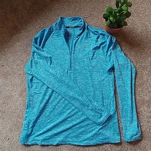Nike long sleeve quarter zip blue XL